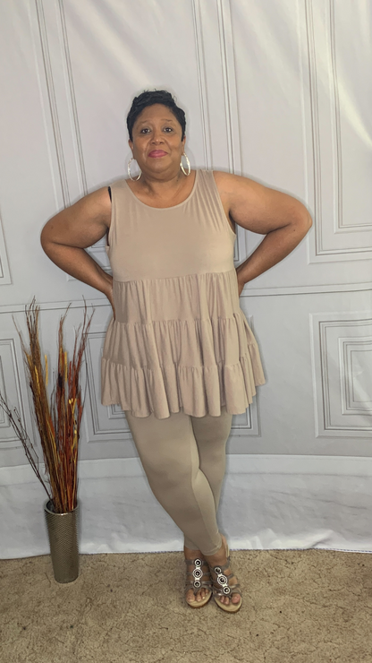 Plus Size Tier Legging Set