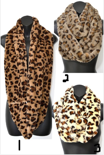 Leopard Fur  Scarves