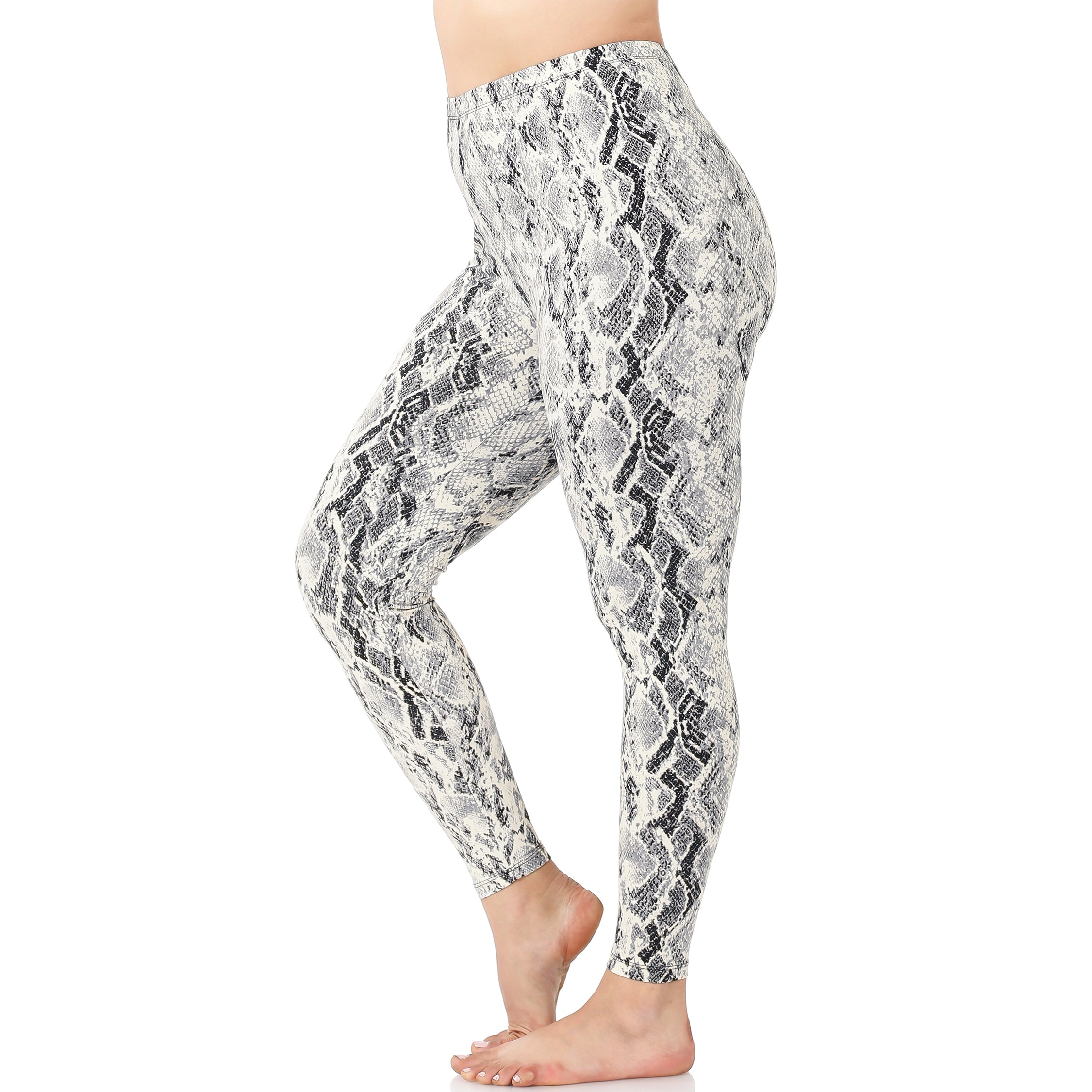 Plus size snakeskin clearance leggings