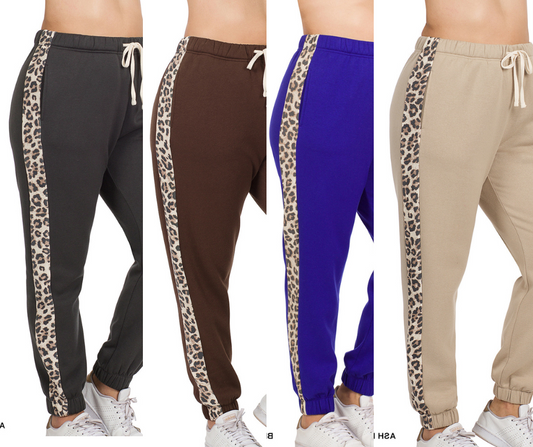 Plus Leopard Joggers