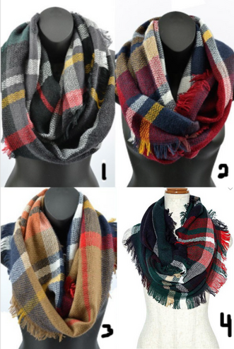 Plaid Scarves (avaible in 4 colors)